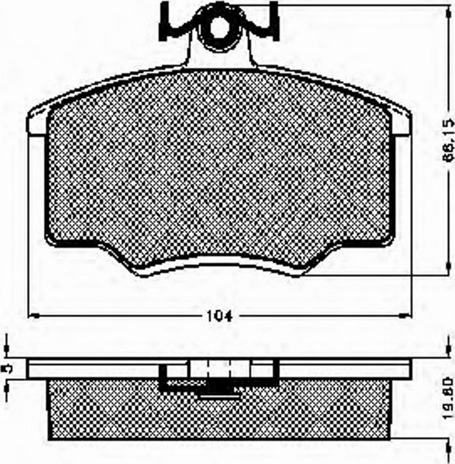 Spidan 31802 - Brake Pad Set, disc brake www.autospares.lv