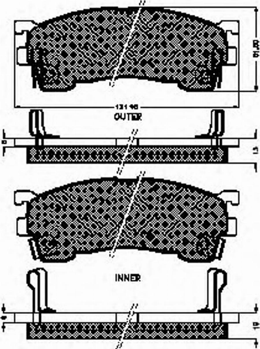 Spidan 31882 - Bremžu uzliku kompl., Disku bremzes www.autospares.lv