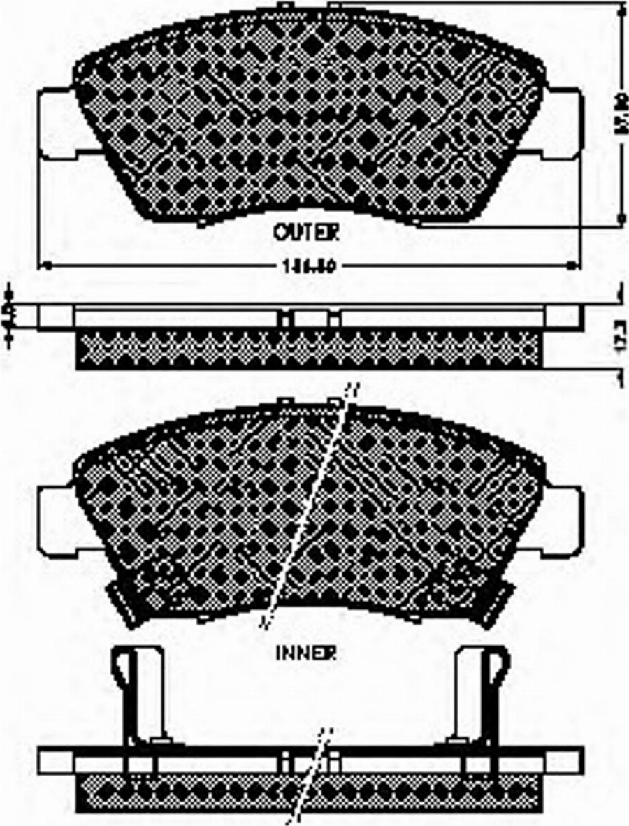 Spidan 31839 - Brake Pad Set, disc brake www.autospares.lv