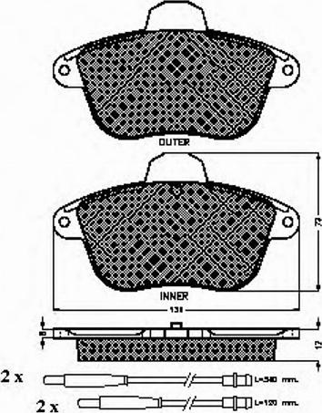 Spidan 31826 - Bremžu uzliku kompl., Disku bremzes www.autospares.lv