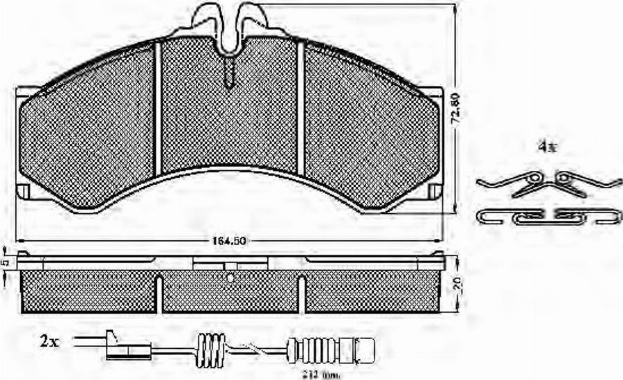 Spidan 31399 - Bremžu uzliku kompl., Disku bremzes www.autospares.lv