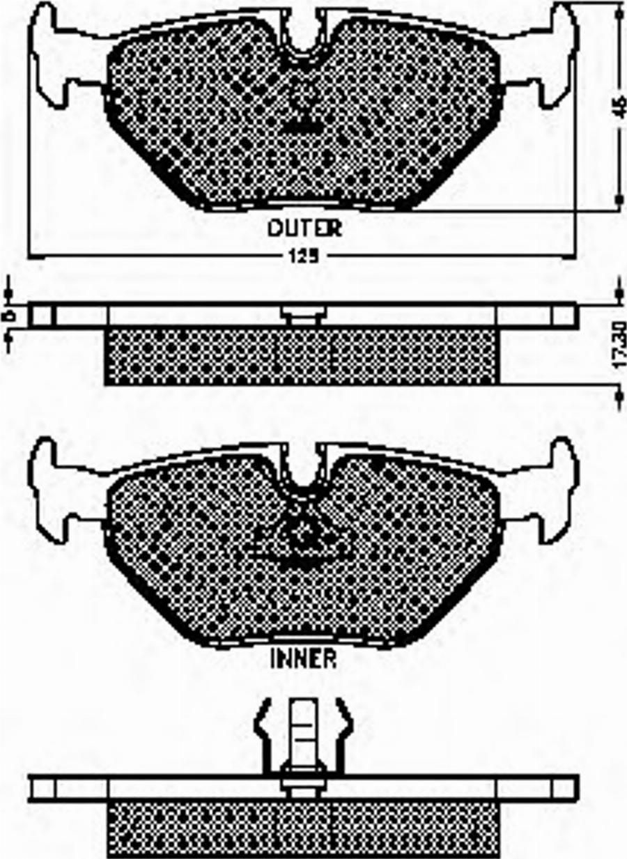 Spidan 31343 - Brake Pad Set, disc brake www.autospares.lv