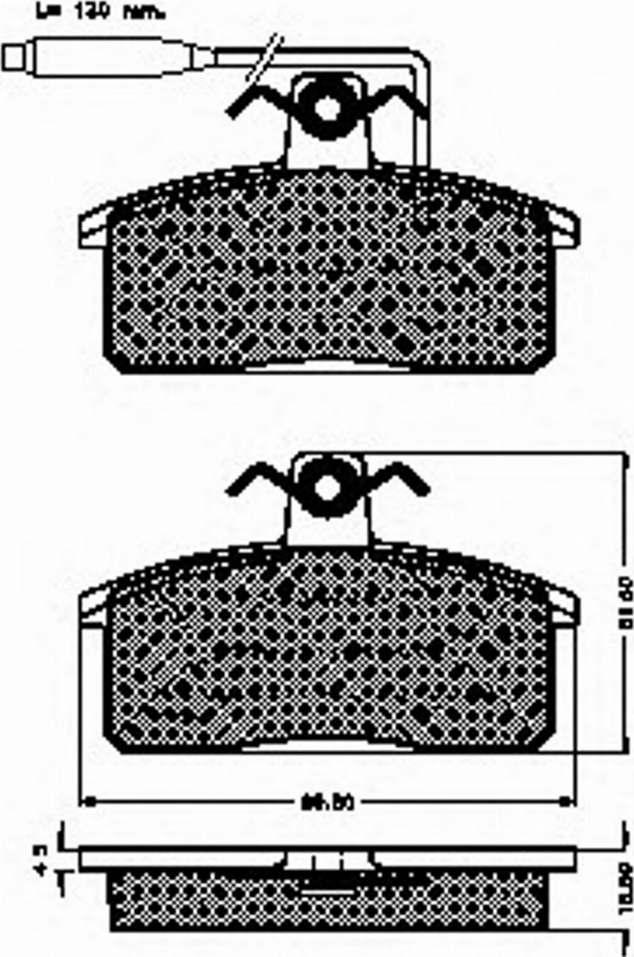 Spidan 31304 - Тормозные колодки, дисковые, комплект www.autospares.lv