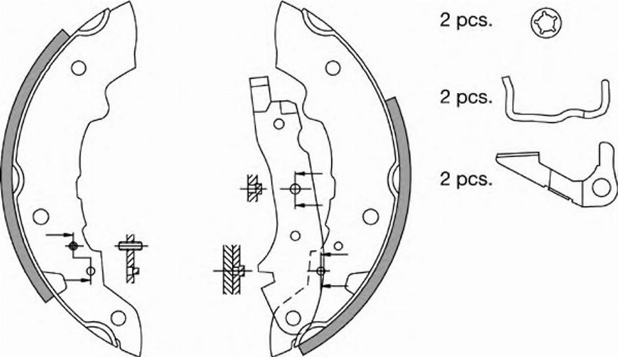 Spidan 31306 - Bremžu loku komplekts www.autospares.lv