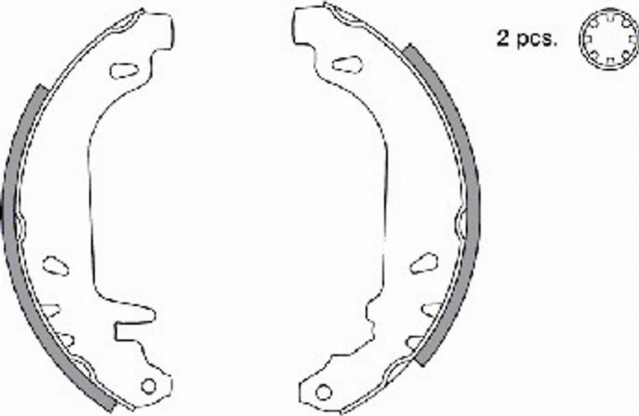 Spidan 31338 - Bremžu loku komplekts www.autospares.lv