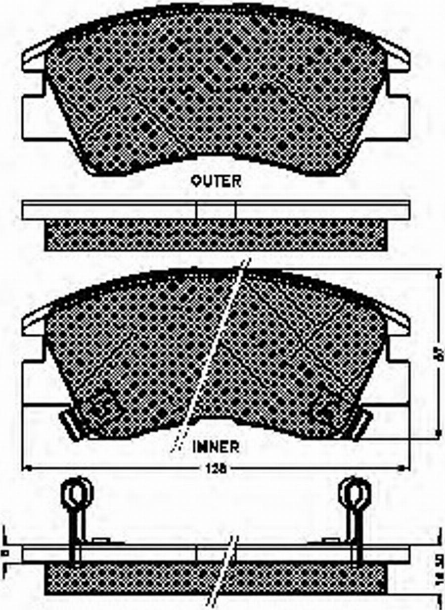 Spidan 31299 - Brake Pad Set, disc brake www.autospares.lv