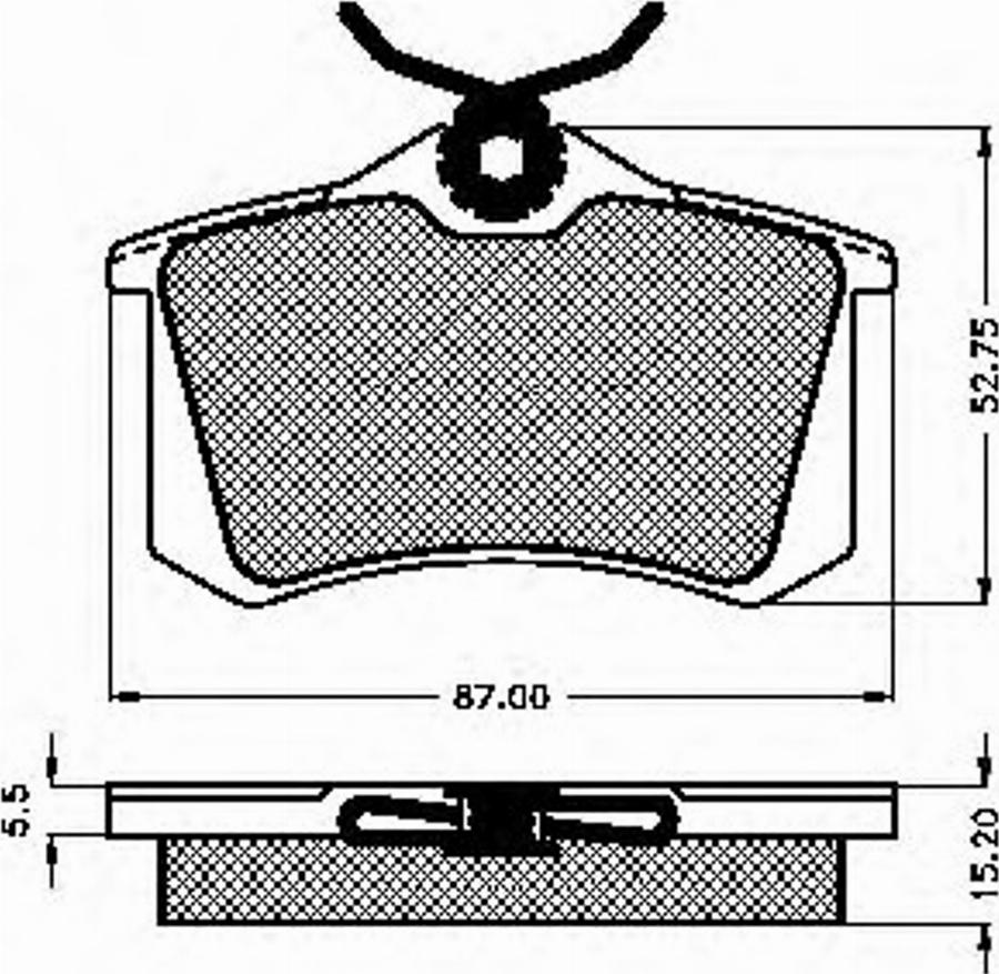 Spidan 31298 - Brake Pad Set, disc brake www.autospares.lv