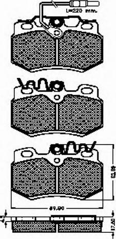 Spidan 31265 - Bremžu uzliku kompl., Disku bremzes www.autospares.lv