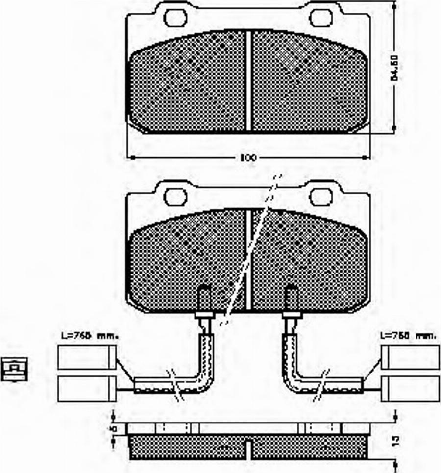 Spidan 31278 - Bremžu uzliku kompl., Disku bremzes www.autospares.lv