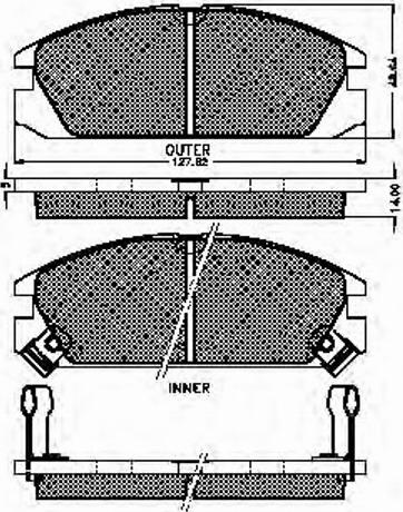 Spidan 31277 - Brake Pad Set, disc brake www.autospares.lv