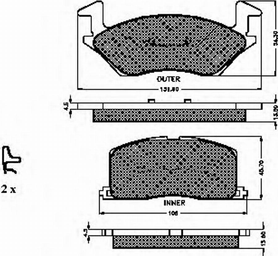 Spidan 31799 - Bremžu uzliku kompl., Disku bremzes www.autospares.lv