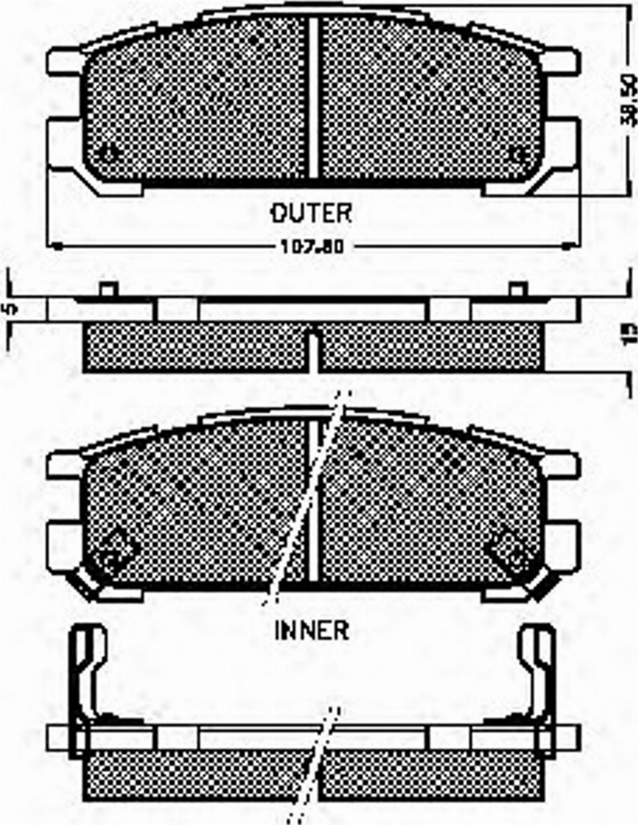 Spidan 31796 - Bremžu uzliku kompl., Disku bremzes www.autospares.lv