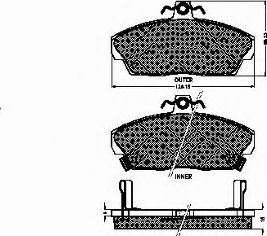 Spidan 31790 - Bremžu uzliku kompl., Disku bremzes www.autospares.lv