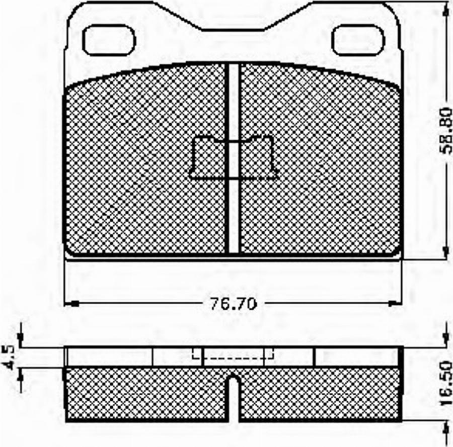 Spidan 31745 - Тормозные колодки, дисковые, комплект www.autospares.lv