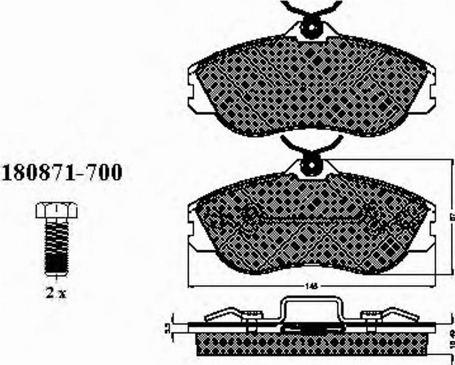 Spidan 31746 - Bremžu uzliku kompl., Disku bremzes www.autospares.lv