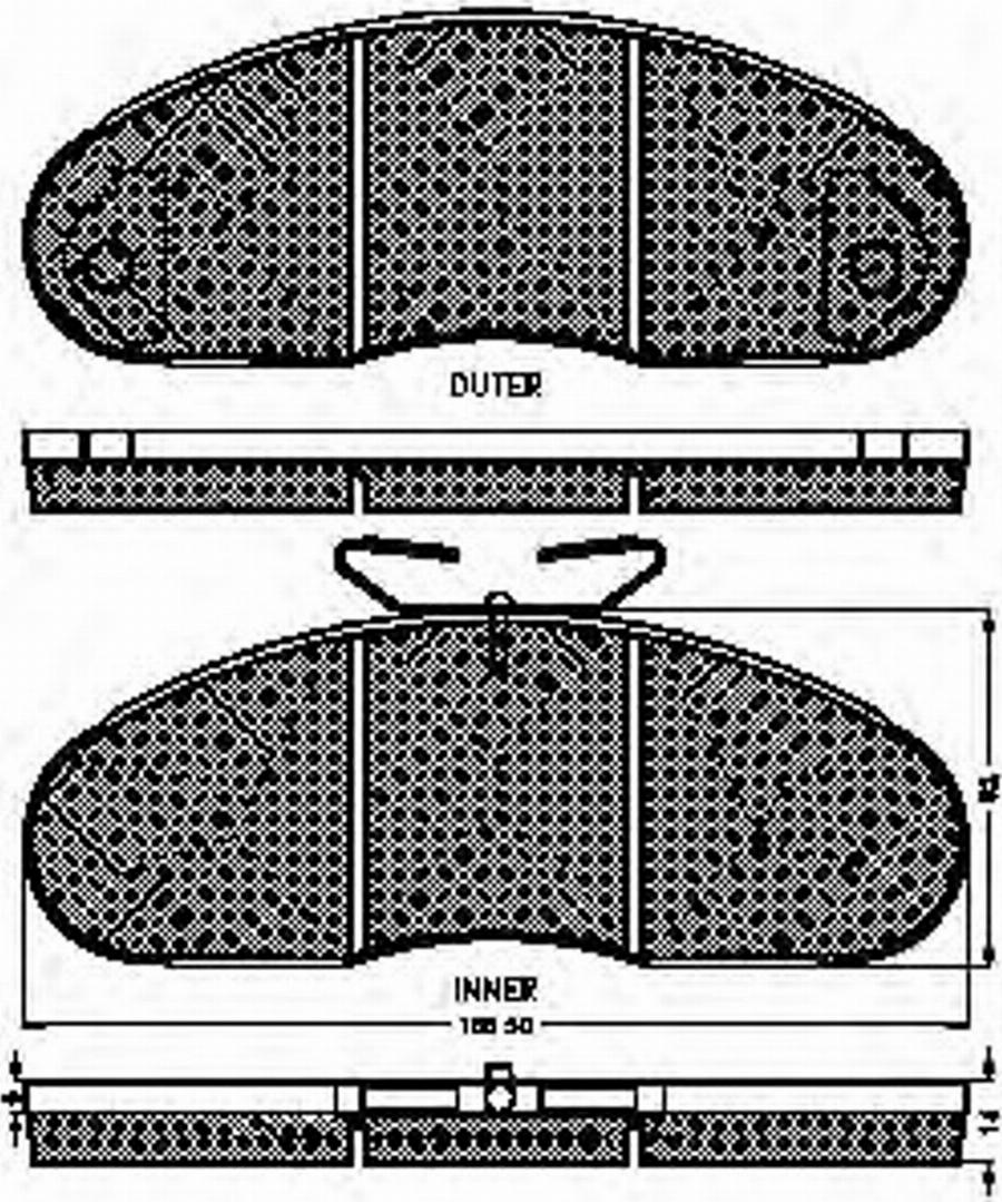 Spidan 31741 - Bremžu uzliku kompl., Disku bremzes www.autospares.lv