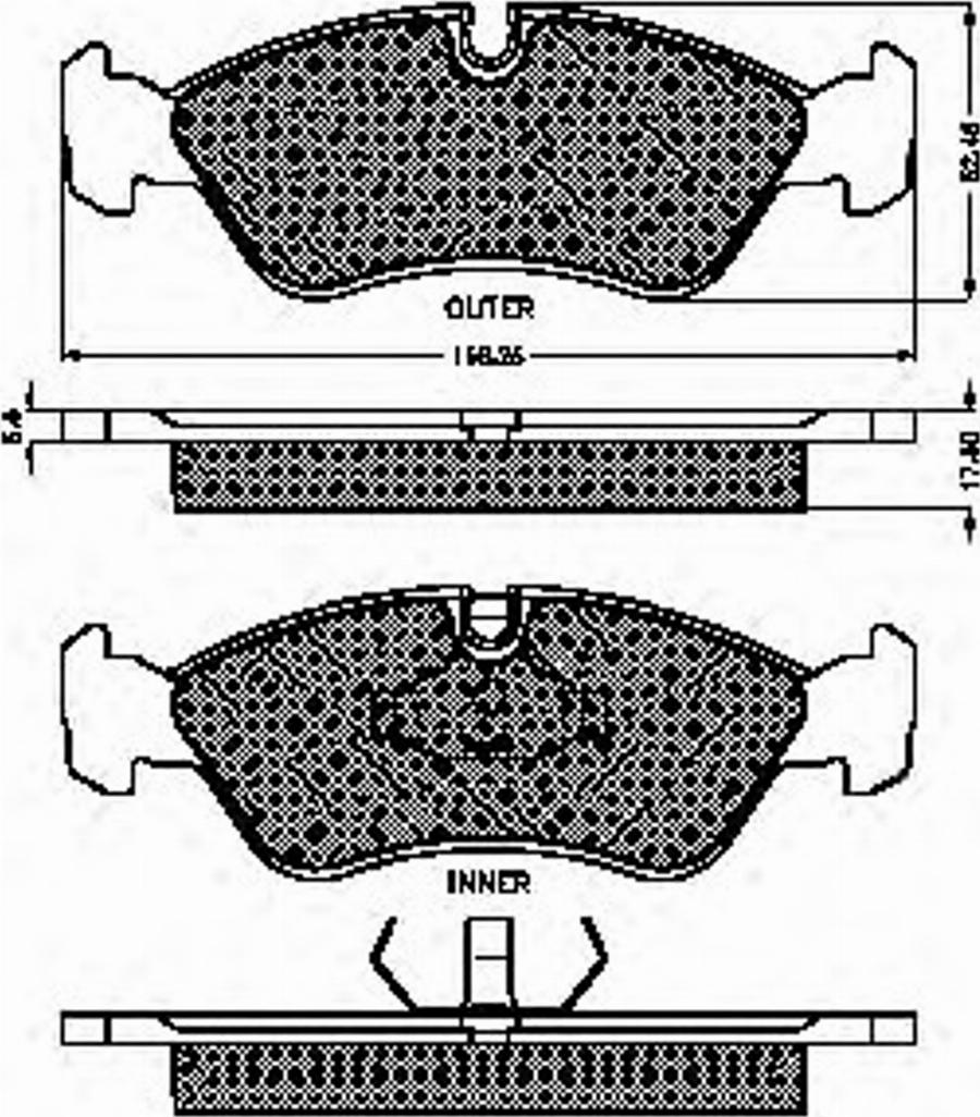 Spidan 31706 - Тормозные колодки, дисковые, комплект www.autospares.lv