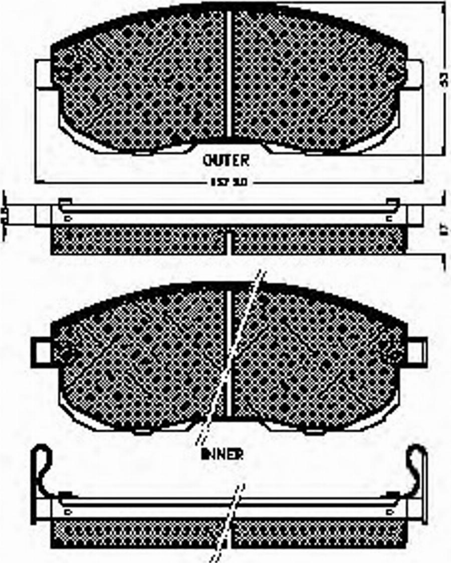 Spidan 31714 - Bremžu uzliku kompl., Disku bremzes www.autospares.lv