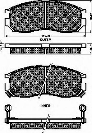 Spidan 31711 - Bremžu uzliku kompl., Disku bremzes www.autospares.lv