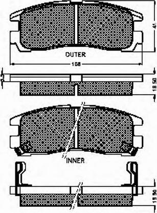 Spidan 31712 - Brake Pad Set, disc brake www.autospares.lv