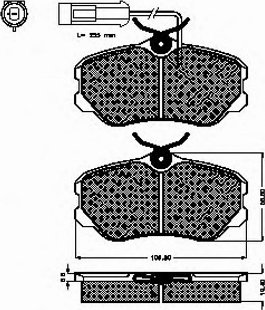 Spidan 31731 - Тормозные колодки, дисковые, комплект www.autospares.lv