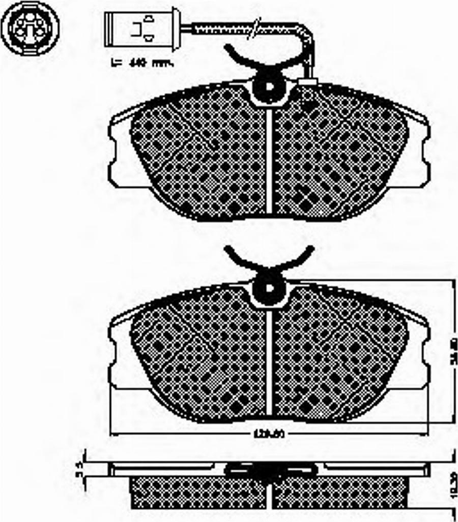 Spidan 31733 - Brake Pad Set, disc brake www.autospares.lv