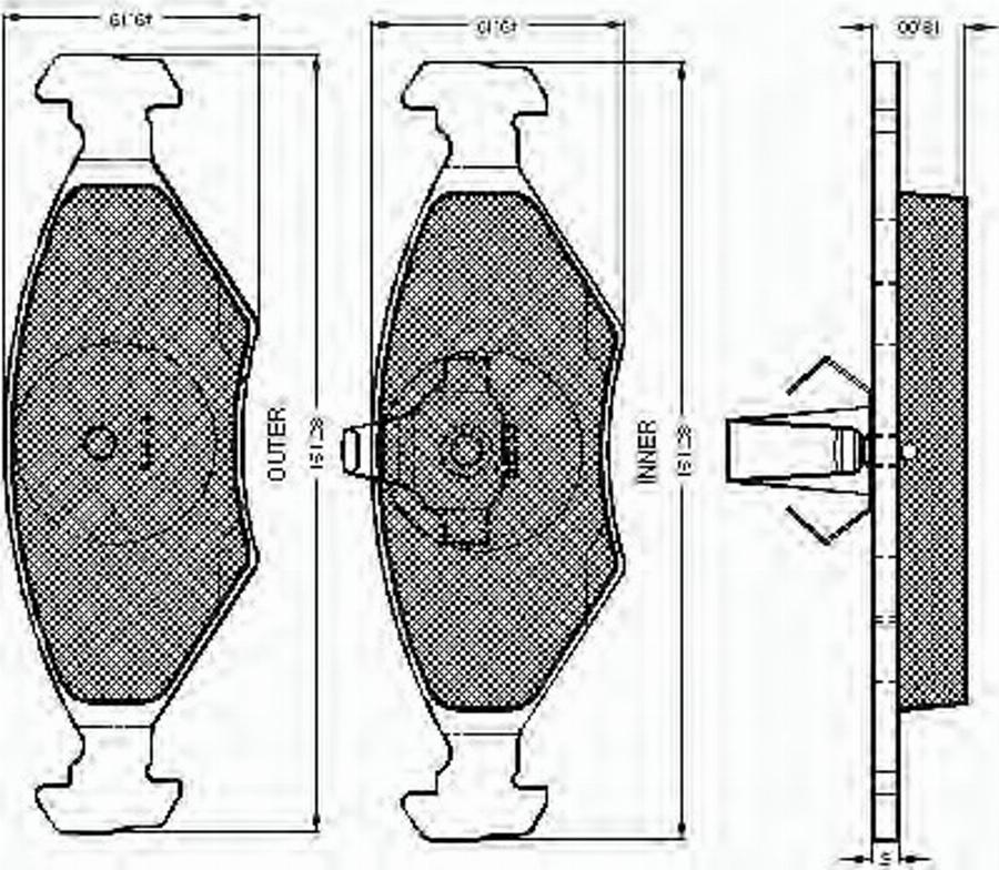 Spidan 32906 - Bremžu uzliku kompl., Disku bremzes www.autospares.lv