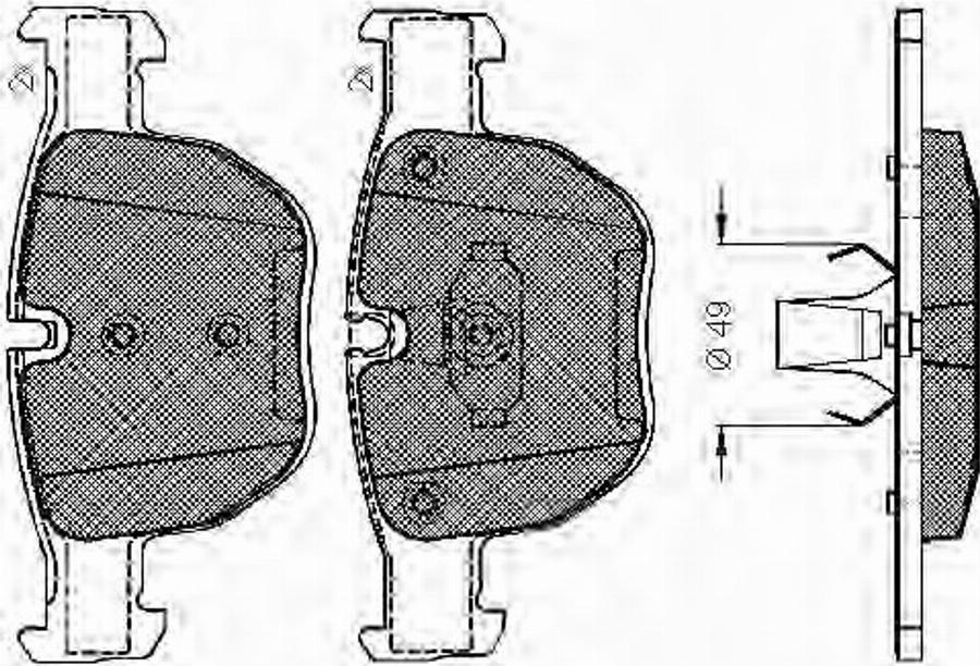 Spidan 32907 - Brake Pad Set, disc brake www.autospares.lv