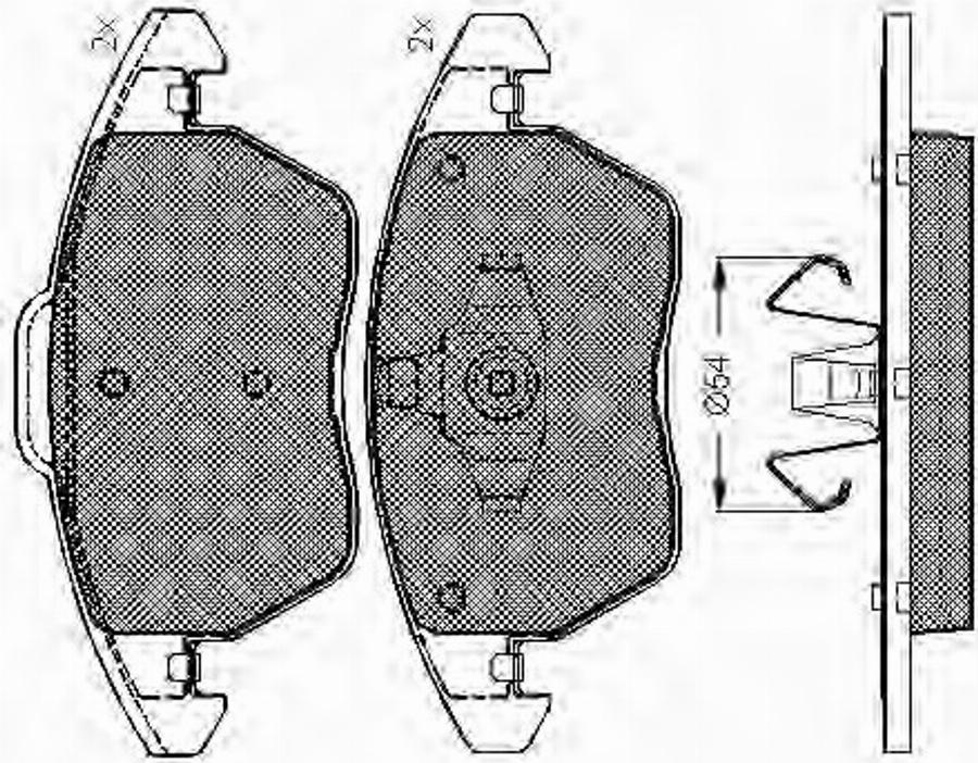 Spidan 32913 - Тормозные колодки, дисковые, комплект www.autospares.lv