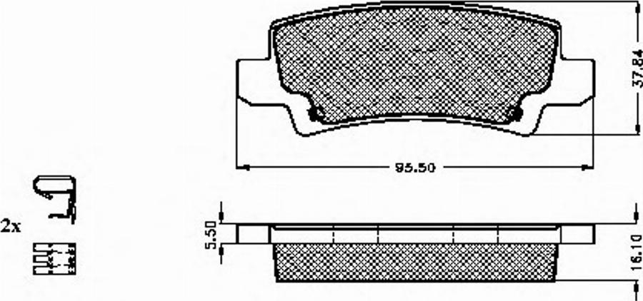 Spidan 32446 - Bremžu uzliku kompl., Disku bremzes www.autospares.lv