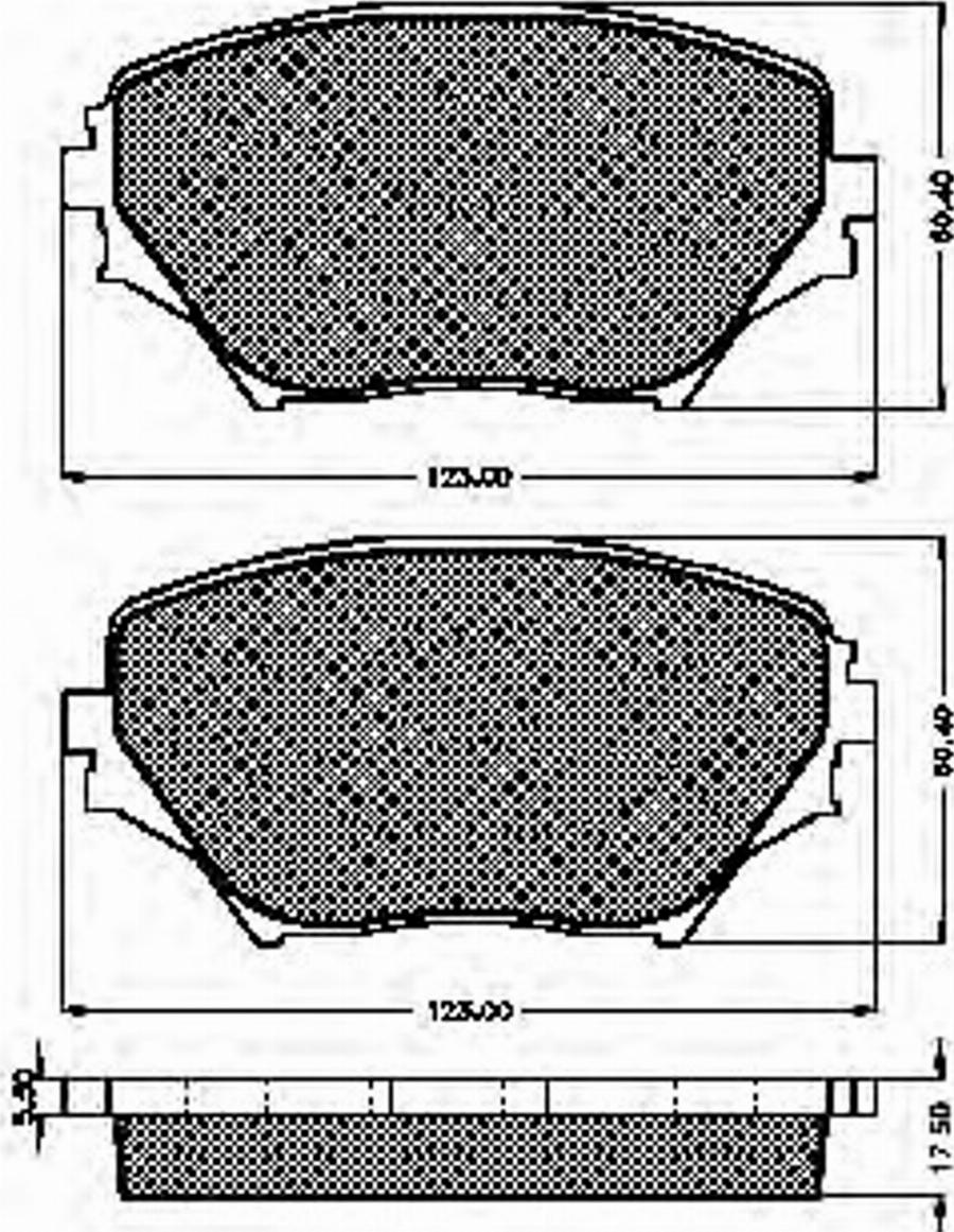 Spidan 32448 - Brake Pad Set, disc brake www.autospares.lv