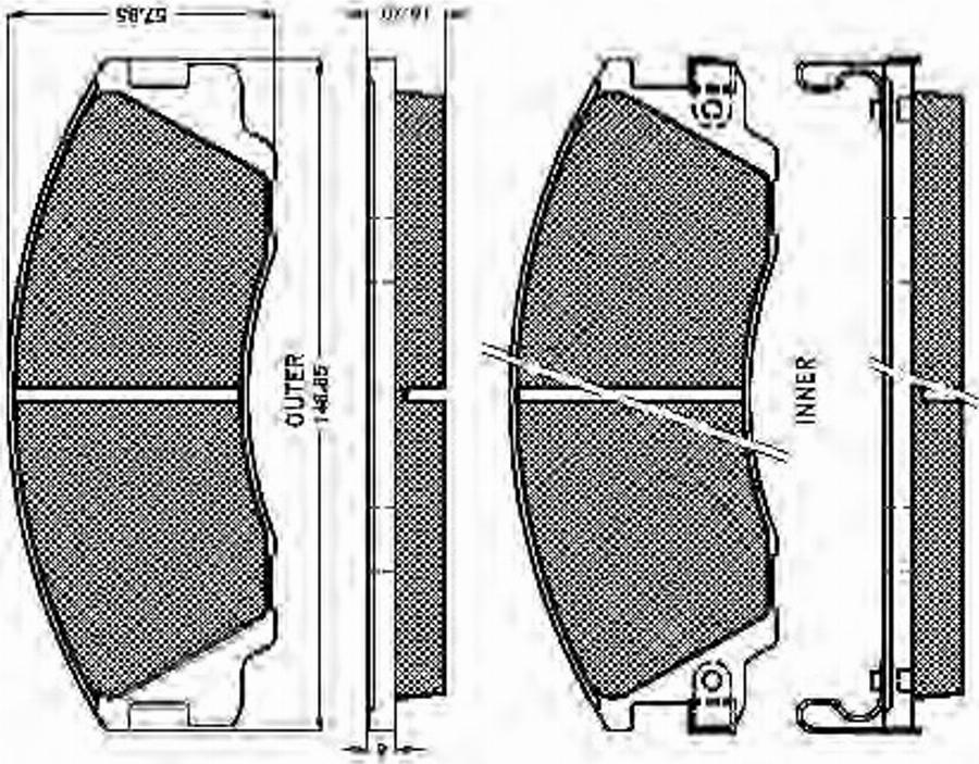 Spidan 32459 - Тормозные колодки, дисковые, комплект www.autospares.lv