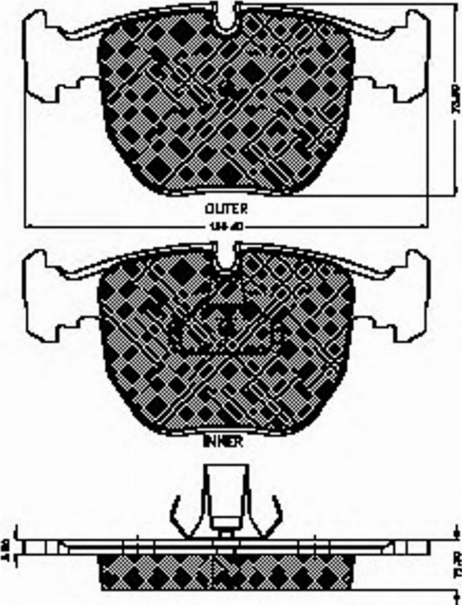 Spidan 32453 - Bremžu uzliku kompl., Disku bremzes www.autospares.lv