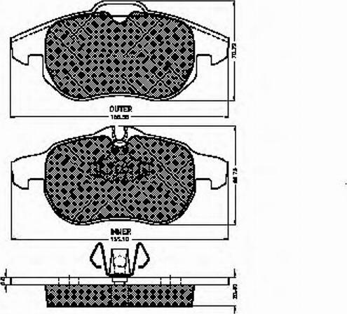 Spidan 32457 - Brake Pad Set, disc brake www.autospares.lv