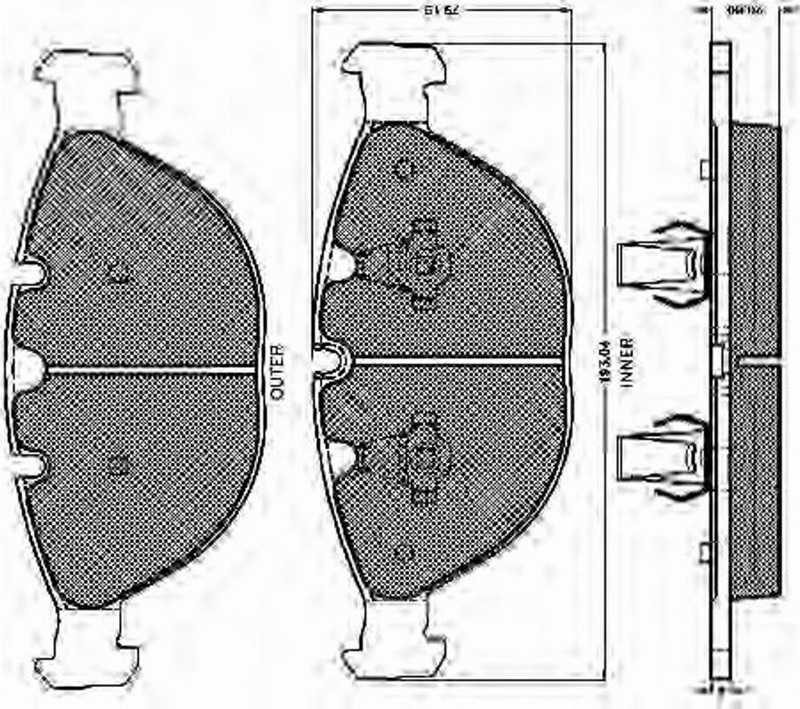 Spidan 32465 - Bremžu uzliku kompl., Disku bremzes www.autospares.lv