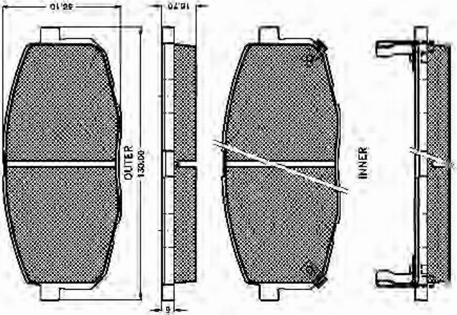 Spidan 32460 - Bremžu uzliku kompl., Disku bremzes autospares.lv