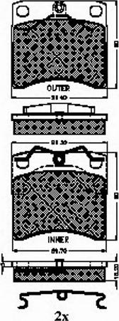 Spidan 32431 - Bremžu uzliku kompl., Disku bremzes autospares.lv