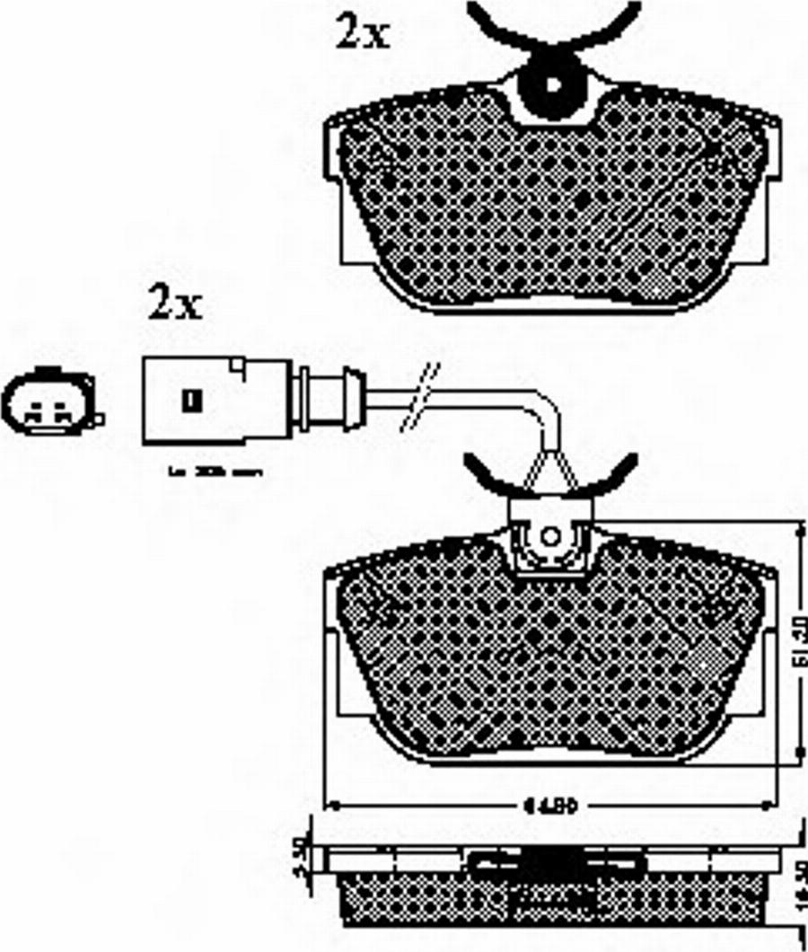 Spidan 32432 - Тормозные колодки, дисковые, комплект www.autospares.lv