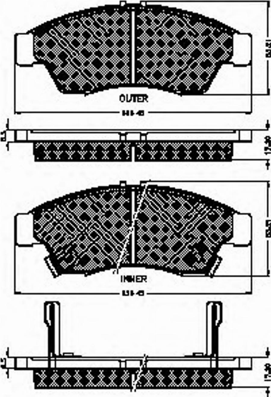 Spidan 32426 - Тормозные колодки, дисковые, комплект www.autospares.lv