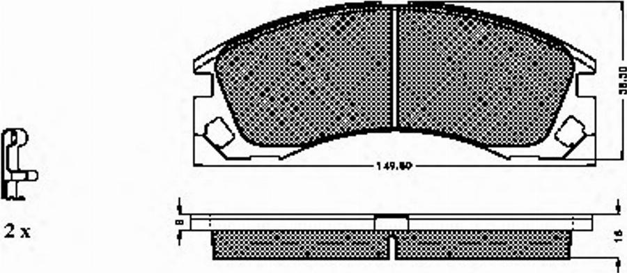 Spidan 32422 - Bremžu uzliku kompl., Disku bremzes autospares.lv