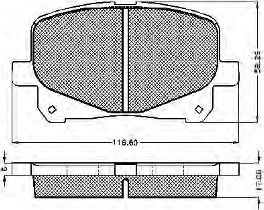 Spidan 32470 - Brake Pad Set, disc brake www.autospares.lv