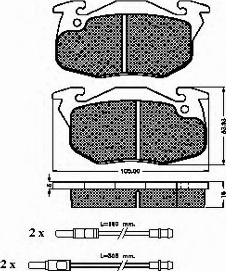 Spidan 32591 - Bremžu uzliku kompl., Disku bremzes www.autospares.lv