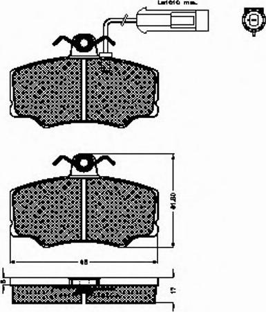 Spidan 32544 - Bremžu uzliku kompl., Disku bremzes www.autospares.lv