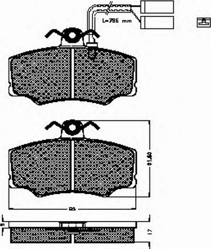 Spidan 32540 - Bremžu uzliku kompl., Disku bremzes www.autospares.lv