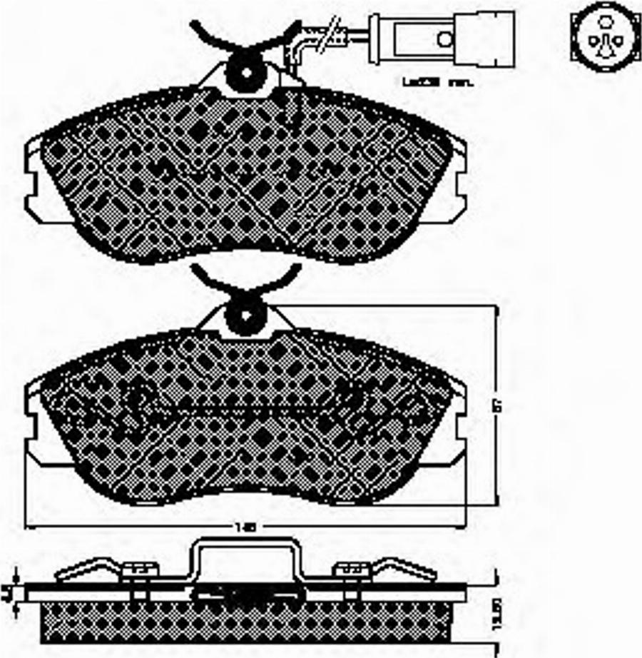 Spidan 32541 - Тормозные колодки, дисковые, комплект www.autospares.lv