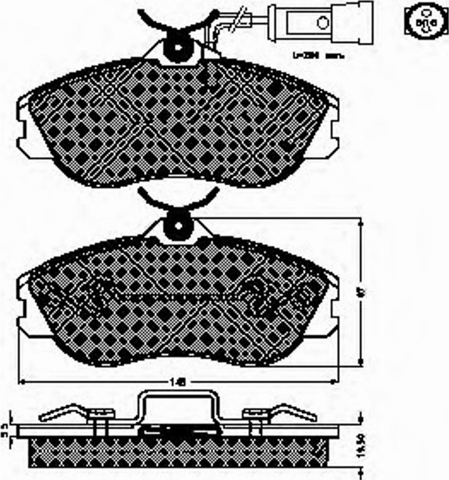 Spidan 32543 - Bremžu uzliku kompl., Disku bremzes www.autospares.lv