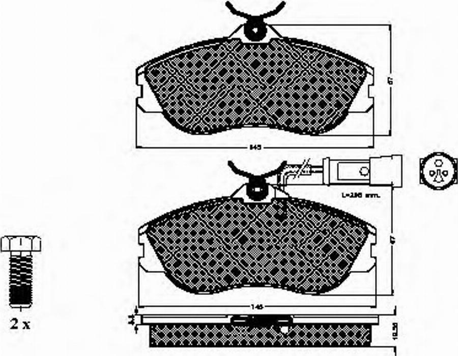 Spidan 32547 - Тормозные колодки, дисковые, комплект www.autospares.lv