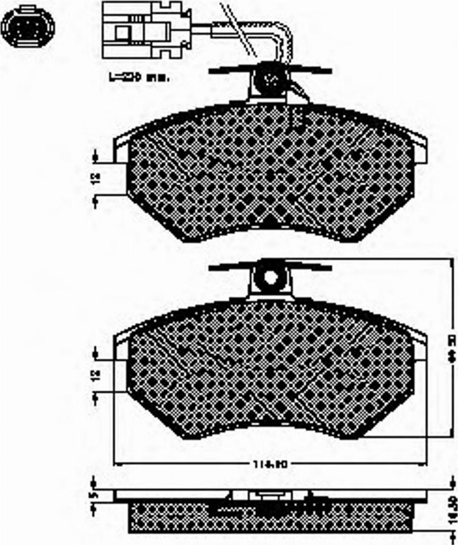 Spidan 32555 - Тормозные колодки, дисковые, комплект www.autospares.lv