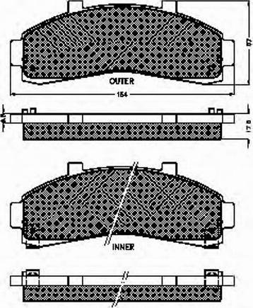 Spidan 32550 - Brake Pad Set, disc brake www.autospares.lv