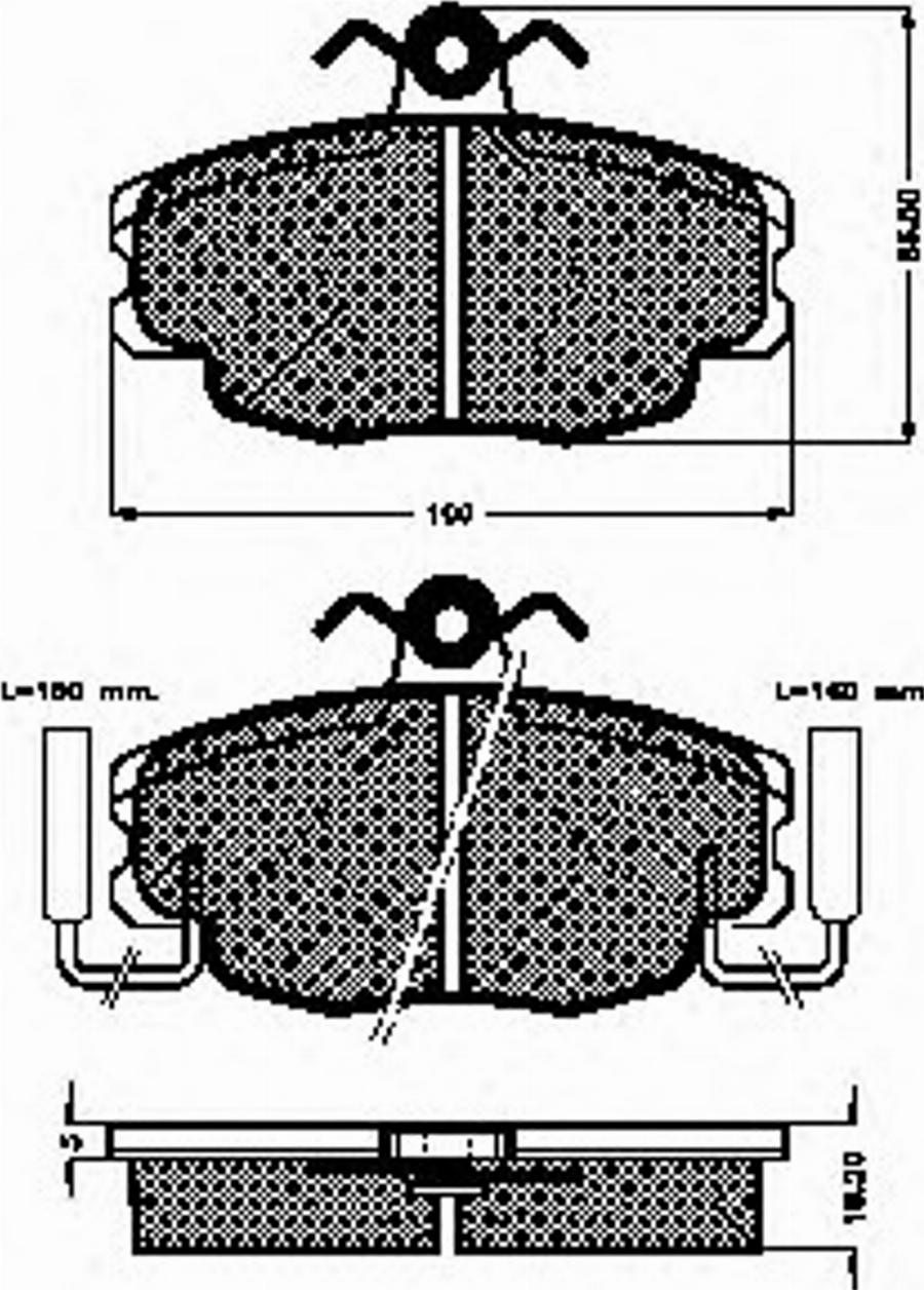 Spidan 32569 - Bremžu uzliku kompl., Disku bremzes www.autospares.lv